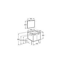 Mueble Pack 2 puertas abedul 60cm Victoria Basic Roca