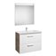 Pack mueble 80cm dos cajones blanco-fresno Prisma Roca