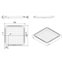 Plato acero 70x70 cm NOFER