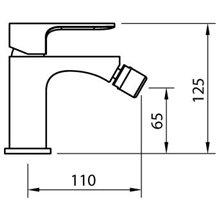 Grifo de bidé Saona Slim