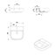 Lavabo blanco de porcelana Mid Gala
