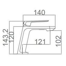 Grifo lavabo Imex Fiyi Negro