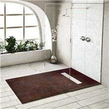 Plato de ducha resina TEXTURA RETRO NUDESPOL