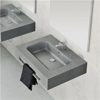 Lavabo encimera con fald&oacute;n PIEL NUDESPOL