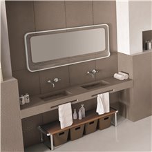 Lavabo encimera con faldón COLMENA NUDESPOL