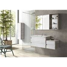 Conjunto baño de mueble + lavabo + espejo 70 Barcelona-2 VALENZUELA
