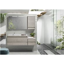 Conjunto baño de mueble + lavabo + espejo 100 Barcelona-2 VALENZUELA