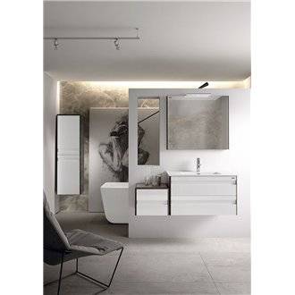 Conjunto ba&ntilde;o de mueble + lavabo + espejo 80 Barcelona-2 VALENZUELA