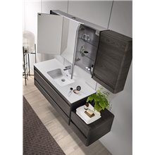 Conjunto baño de mueble + lavabo + espejo 120 Barcelona-2 VALENZUELA