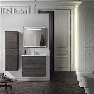 Conjunto ba&ntilde;o de mueble + lavabo + espejo 60 Barcelona-3 VALENZUELA