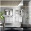 Conjunto ba&ntilde;o de mueble + lavabo + espejo 60 Barcelona-3 VALENZUELA