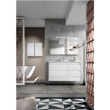 Conjunto baño de mueble + lavabo + espejo 100 Barcelona-3 VALENZUELA