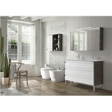Conjunto baño de mueble + lavabo + espejo 120 Barcelona-3 VALENZUELA