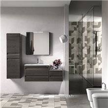 Conjunto baño de mueble + lavabo + espejo 60 Barcelona-2 VALENZUELA