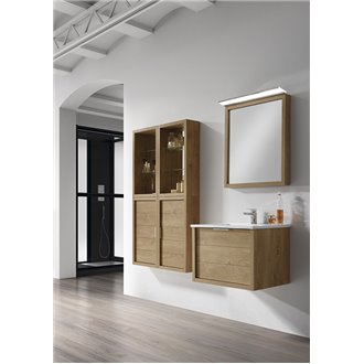 Conjunto ba&ntilde;o de mueble + lavabo + espejo 60 Tino VALENZUELA