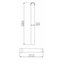 Lavabo infantil suspendido porcelana Mediclinics