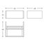 Mueble mate con lavabo the grid COSMIC