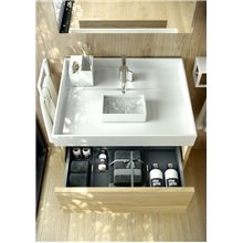 Mueble roble claro con lavabo the grid COSMIC