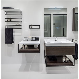 Mueble con estante 80cm roble the grid COSMIC