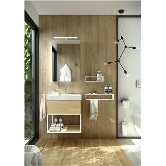 Mueble con estante 100cm roble the grid COSMIC