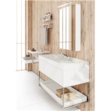 Mueble con estante 60cm brillo the grid COSMIC