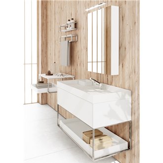 Mueble con estante 60cm brillo the grid COSMIC