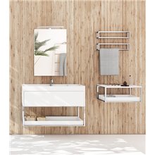 Mueble con estante 80cm brillo the grid COSMIC