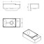 Lavabo compacto 40cm Fancy COSMIC