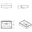 Lavabo rectangular 50cm Fancy COSMIC