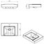 Lavabo rectangular Fancy COSMIC
