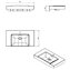 Lavabo rectangular Fancy COSMIC