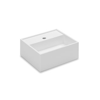 Lavabo cuadrado con borde Compact COSMIC