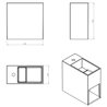 Lavabo lateral Compact COSMIC
