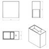 Lavabo lateral Compact COSMIC