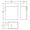 Mueble con lavabo derecha 1 puerta Fancy COSMIC