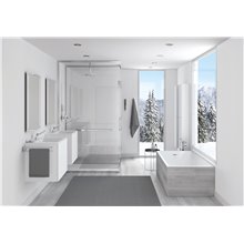 Mueble mate con lavabo 80,5 Block evo COSMIC