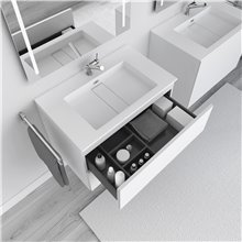 Mueble mate con lavabo 100,5 Block evo COSMIC