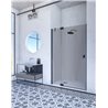 Mampara frontal 1 abatible+fijo KABUL BLACK Doccia