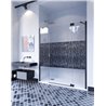 Mampara frontal 1 abatible+2fijos KOBE BLACK Doccia
