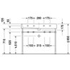 Lavabo para mueble 100 dos orificios Vero Duravit