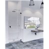 Mampara frontal 1 abatible libre YAKARTA BLACK Doccia