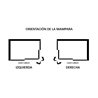 Mampara angular 2 abatibles+1fijo SHANGAI BLACK Doccia