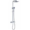 Conjunto de ducha termoest&aacute;tico cuadrado EXTRAPLANO - OXEN