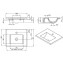 Lavabo de encastrar PALM 50