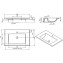 Lavabo de encastrar PALM 80