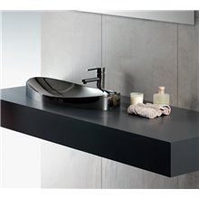 Lavabo semiencastrado 90 x 40 plata Klea Gala