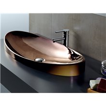 Lavabo semiencastrado 90 x 40 bronce Klea Gala