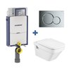 Pack inodoro DAMA Roca y cisterna Geberit KOMBIFIX 12cm