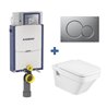 Pack inodoro DAMA Roca y cisterna Geberit KOMBIFIX 12cm