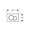 Pack inodoro DAMA Roca y cisterna Geberit DUOFIX 8cm